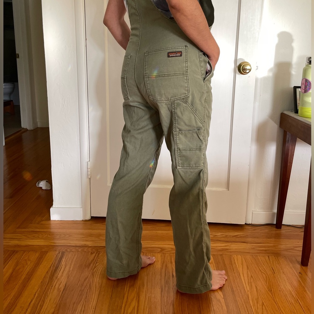 Patagonia Hemp vintage green carpenter overalls
